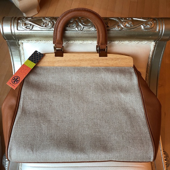 🎉2xHP🎉Tory Burch RARE Mirrored Attersee Satchel - Picture 7 of 16